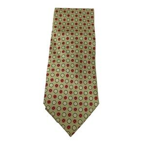 Giorgio Armani Cravatte Dress Tie. Taupe and Burgundy
